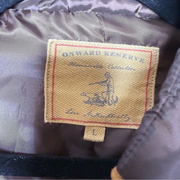 Onward Reserve Braswell Blazer Brown Jacket Coat - Large - Picture 9 of 12